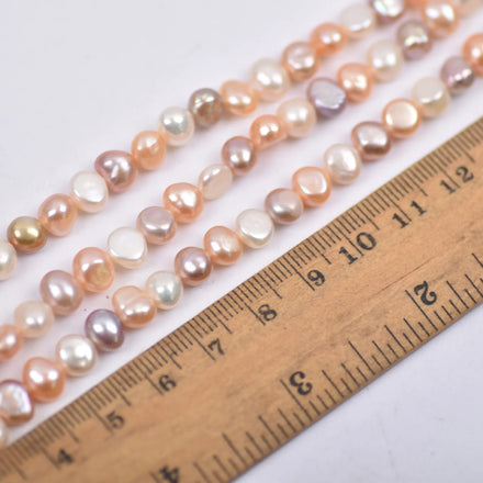 Natural Fresh Water Pearl Double Luster Mixed Color Profiled Baroque Loose Bead Baroque Pearl Jewelry