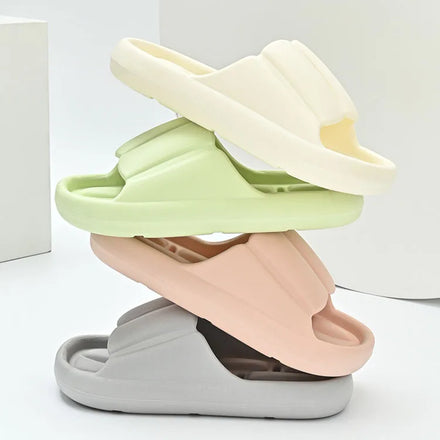 New Arrival 2022 Pure Color Bathroom Anti-slip Soft Bottom Couple Home Slippers for Adult