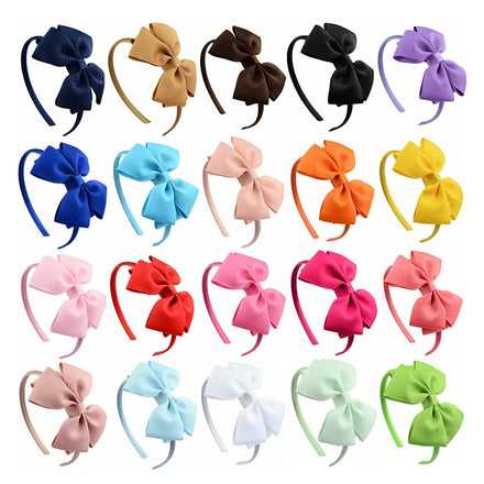 Polyester Grosgrain Ribbon Girl Boutique Hair Bow Children's Hair Band