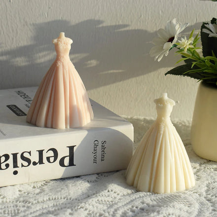3D Bride Groom Wedding Dress Candle Mold Love Angel Plaster Ornament Soap Polymer Clay Resin Casting Mold
