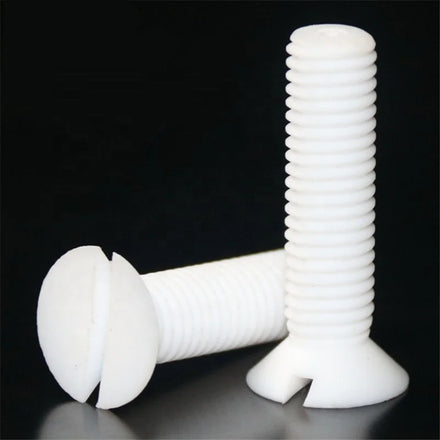 Nylon Slotted Machine Screw M3 M4 M5 M6 Plastic Slotted Countersunk Head Screws