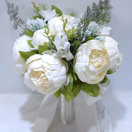 Ychon Wholesale Mixed Flowers Bridal Wedding Throw Bouquet for Wedding Brides Bridal Holding Wedding Bouquet