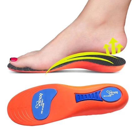 New Sports Elasticity Poron Insoles for Shoes Technology Shock Absorption Breathable Running Insoles for Feet Orthopedic Insoles
