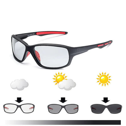 Wholesale Unisex Color Changing Driving Goggles Chameleon Cycling Sun Glasses UV400 Polarized Photochromic Sunglasses