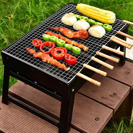 Portable Indoor/Outdoor Camping BBQ Charcoal Grill Made of Carbon Steel and Iron Factory Low Price