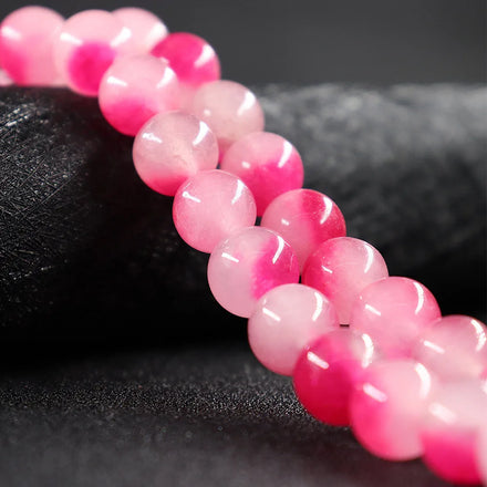 JC Crystal Wholesale Natural Stone Round Loose Beads Crystal Jade Double Colors 10mm Bracelet Beads Natural Stone