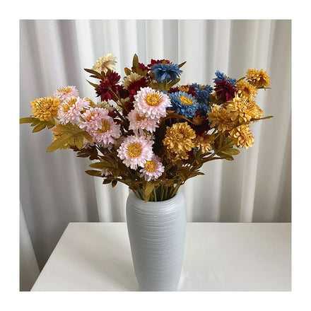 Cheap Wholesale Artificial Flowers Beauty Rich Chrysanthemum Artificialflowers