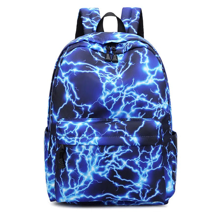 Waterproof Oxford Backpack Star Lightning Print Book Bag High Quality Back Pack Large Capacity Backpack for Kid School Bag