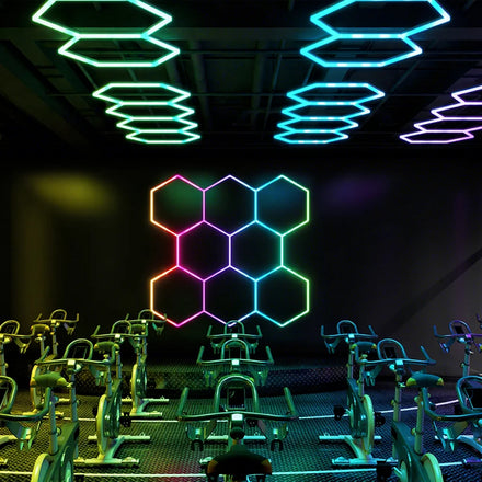 Custom Diy Honeycomb Lamp Assembled Led Rgb Hexagon Light Panel Remote