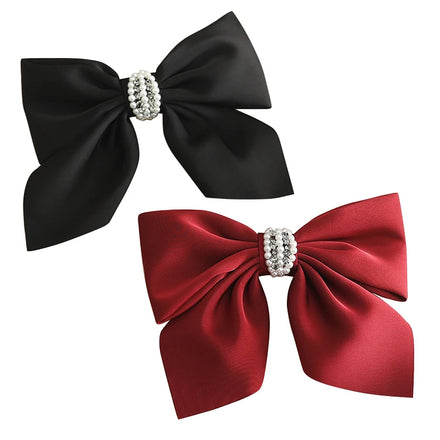 Customized Korean Style Hair Ribbon Big Hair Bow With Barrettes for Kids