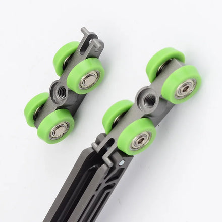 Modern Soft Close Sliding Door Roller with Zinc Alloy Construction Nickel Finish 80kg Capacity