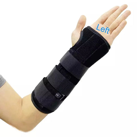 HKJD Soft Adjustable Compression Wrist Brace with Thumb Support for Carpal Tunnel-Black Sizes S/M/L