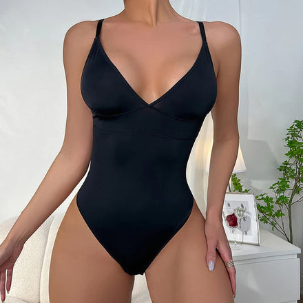Hot Sale Plus Size Women's Full Body Shaper Adjustable Shoulder Strap Tummy Control Underwear Waist Trainer Thong Shapewear