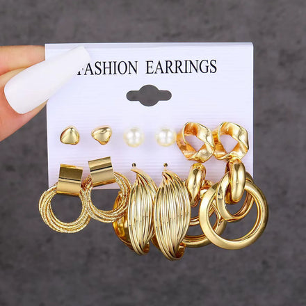 Fashion Gold Earrings Set for Women Wholesale NSA-202516