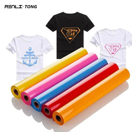 Renlitong Easyweed PVC Iron on Hot Peeliing Wholesale Heat Transfer Vinyl Patterned Thermoflex Plus Htv for Clothing Printing