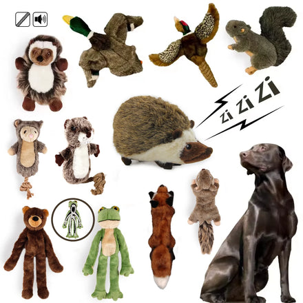 AFP Hot Sale Classic Soft Fluffy Plush Dog Chew Toy Realistic Wildlife Sound Squeaker Pet Plush Chew Toy Dog Squeaky Chase Toy