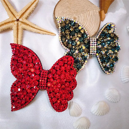 HX-296 Rhinestones Flower Bangs Clip Hairpin Hair Clips for Women Hair Accessories Barrette Clip Hair Claw Hairgrip