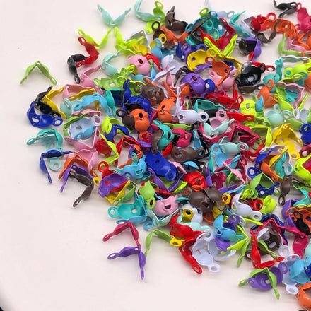 100pcs/bag Calotte Knot Cover End Crimps Clasp Ball Chain Jewelry Making Ball Chain Clamshell Caps Fit 3mm Bead Tips
