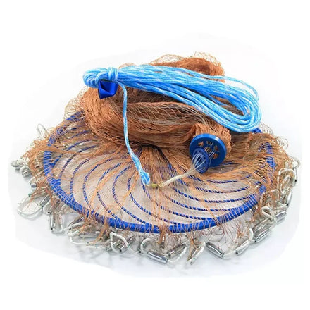 Frisbee Hand Casting Net 4-12 Feet Tire Line Fishing Net Pull Line Nylon Fishing Net