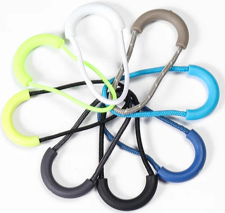 TPU Silicone Rubber Cord Custom Color Zip Clip Zipper Puller for Backpack Clothing Accessories