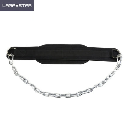 WS6089 Custom Logo Printing Available Weight Lifting Dipping Dip Belt with Steel Chain for Dips and Pull Ups