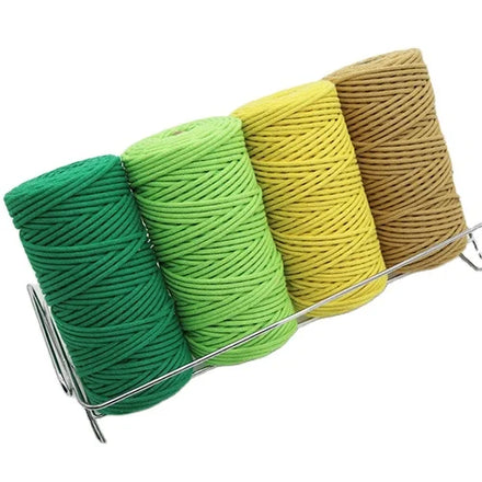 Wholesale 3mm Cotton Macrame Cord 100 Meter Twisted Cotton Braid Cord Multi Color Core-spun Rope Single-strand Lace Rope