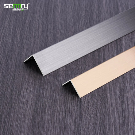 Mirror L Shape Mirror Tile Trim Edge Wall Angle Corner Guard Factory Free Sample Metal Stainless Steel Foshan Industrial Mall
