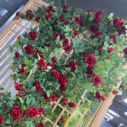 Promotion Price High Quality Wholesale Artificial Flower Rose Vine Hanging