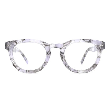 Fashion Black Acetate Frame Round Glasses Women Men Eyeglasses Clear Lens Optical Glasses Eyewear