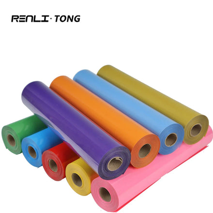 PVC Glossy Printable HTV Heat Transfer Vinyl Film Easy Cutting Iron on Transfer for Custom T Shirt Printing