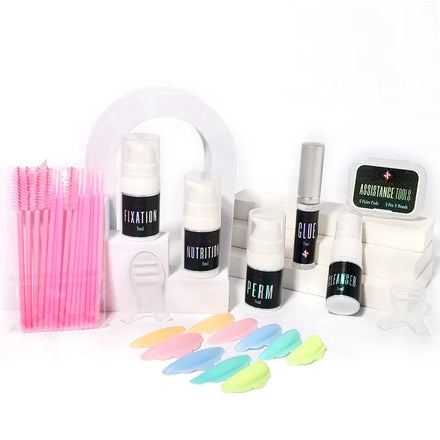 Private Label Airless Pump Bottle Brow Lift Kit Eyelash Perming Lash Lift Lotion Brow Lamination Kit Professional