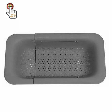 Hot Selling Plastic PP Draining Vegetables Fruits Cleaning Plastic Drain Basket Over the Sink Colander Strainer Basket