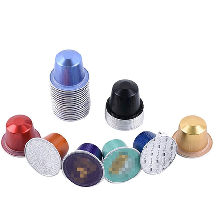 Wholesale Disposable Empty Coffee Capsule Aluminum Empty Coffee Capsules With Lid