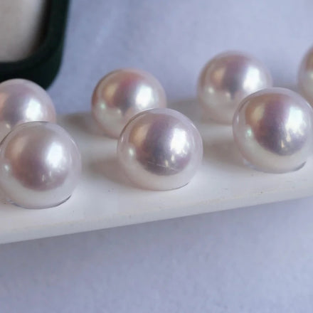 Chinese Freshwater Pearl Akoya White Round 3A Perfect Circle Flawless Loose Beads Wholesale Price