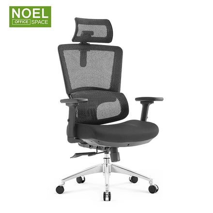 Luxury Ergonomic Mesh Office Chair With 2D Headrest Modern Swivel Office Chair