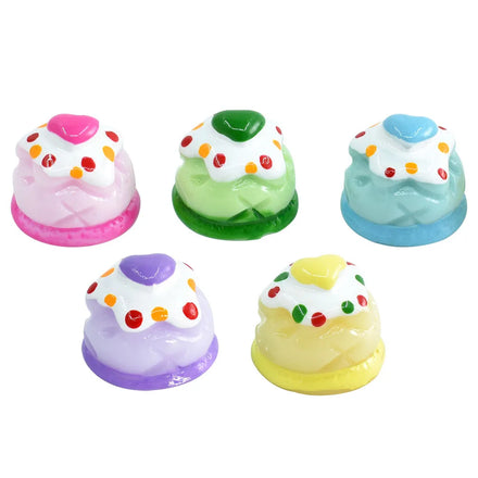 Color Cake Resin Charms Sweets Dessert Flatback Resin Cabochons Scrapbooking for DIY Resin Crafts Phone Case Decoration