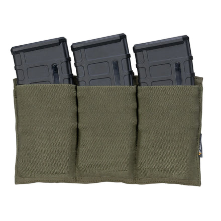 IDOGEAR Open-top Carrier Triple Elastic Molle Mag Pouch Molle M4 Magazine Pouches for 5.56 Magazines