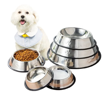 Hot Selling Classical Style Durable 304 Stainless Steel Pet Food Bowl Dog Feeder