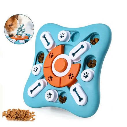 Customized Anti-Skidding Slow Eating Training Increase IQ Intelligence Pet Treat Puzzle Toy for Dogs and Cats