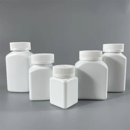 30ml 50ml 60ml 100ml Plastic HDPE Capsule Medicine Bottle Pharmaceutical Container Vitamin Supplement Pill Plastic Square Bottle