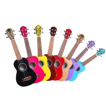 Professional Quality Christmas Music Gift 21 Inch Real Wood Beginner Soprano Ukelele Ukulele Kids Guitar Wholesale