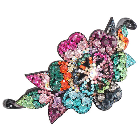 Korean Rhinestone Adult Flower Hair Claw Clips