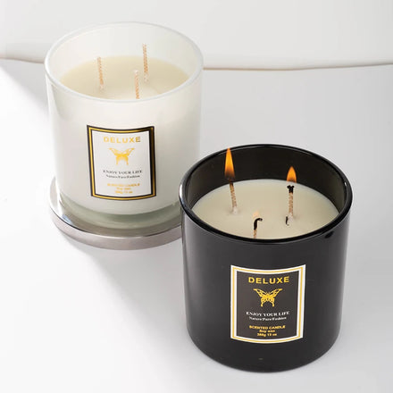 14OZ Manufacturers Essential Oil Aesthetic Scented Candles Fragrance Soy Wax Scented Candle Cup Glass Candle