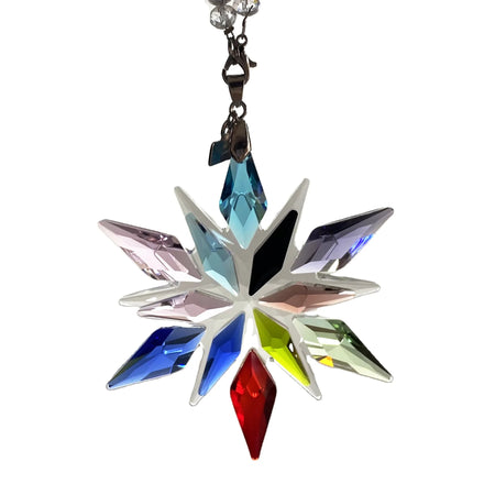 Crystal Christmas Tree Hanging Decoration Crystal Snowflake for Christmas Gift