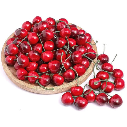 Realistic Simulated Faux Artificial Cherry Fruits Vegetables Food Models Home Christmas Desk Table Decor Photography Photo
