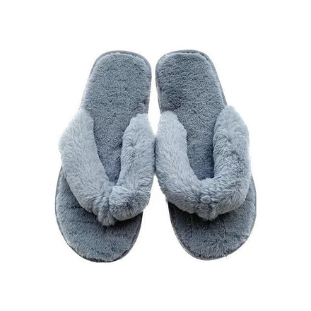 2022 Cute Custom Home Fur Sole Fur Strap Winter Flip Flops Fleece Warm Slides Soft Thick Sole Fleece Slippers