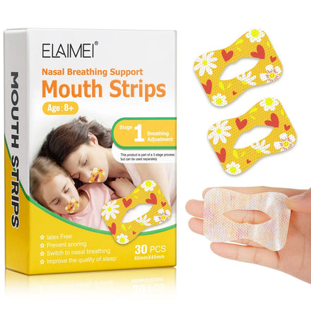 ELAIMEI Private Label Anti Snoring Nasal Breathing Support Mouth Tape for Children Teenager Better Sleep