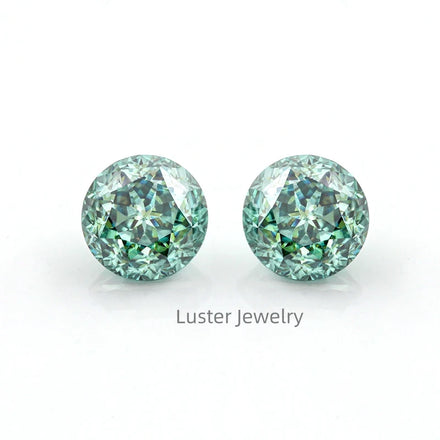 Luster jewellery factory price jubilee cut loose stones vvs blue moissanite
