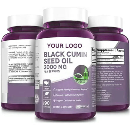 Superfood Black Seed Oil Vitamins and Supplements Plus omega 3 6 9 Black Seed Oil Gummies