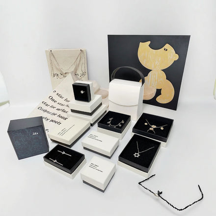 Tongxing Kraft Paper Square Jewelry Boxes Bracelet Necklace Ring Earring Handmade Storage Packaging Accessories Gift Packaging